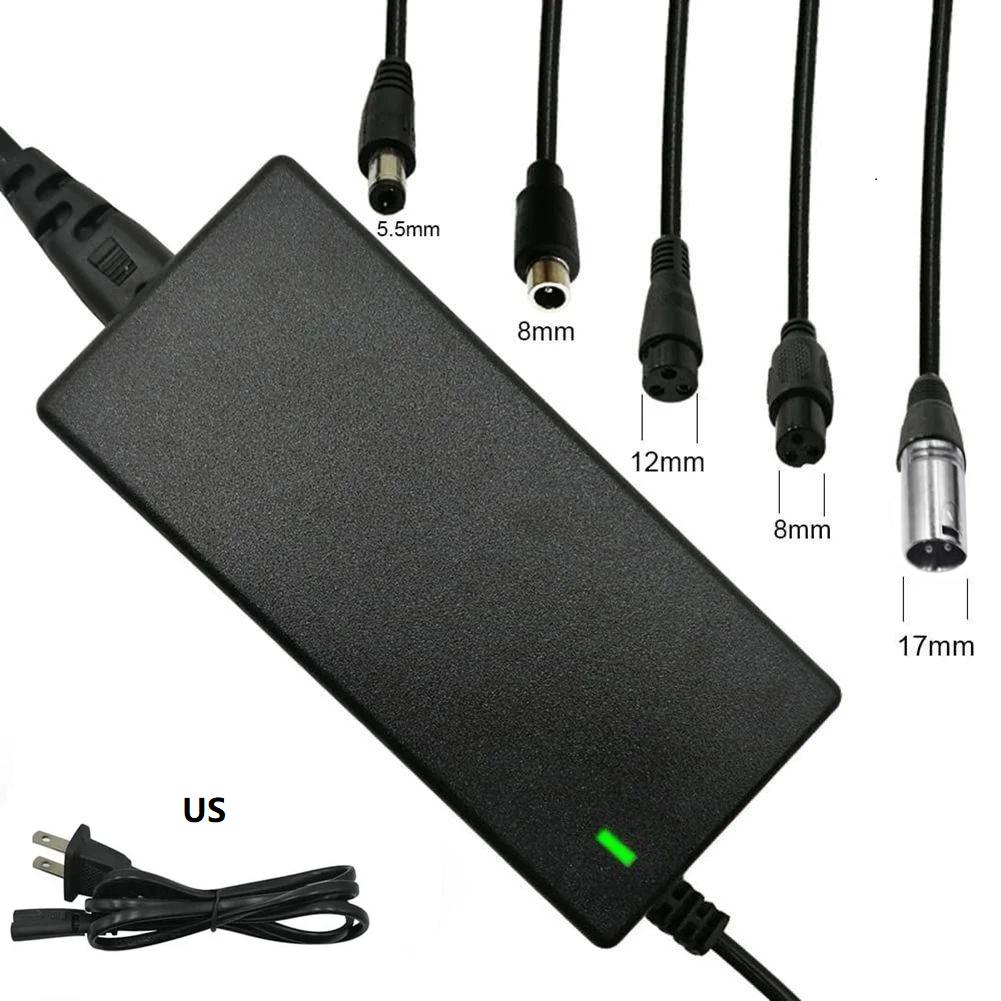 Adaptor de alimentare nou-nouț AC 100-240V Negru DC 42V 2A Accesorii pentru trotinete electrice Priză SUA/UE/UK pentru baterie cu litiu 24-36v