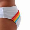 Men's  Fashion Sexy Swim Brief Sexy Stripes UXH Brand Swimsuit for Men Surfing Swimwear Beach Shorts