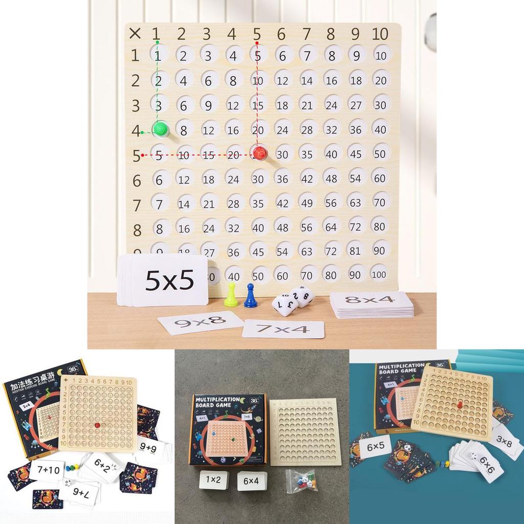 Wooden Multiplication Table Educational Toy For Kids Learning Math Skills And Mental Arithmetic