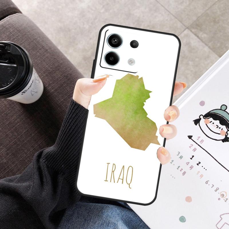 

Iraq Map Cover For Xiaomi Redmi Note 14 10 11 12 13 15 Pro Plus Case For Redmi 15 15C 14C 12C 10C 13C Redmi Note 15 Pro 5G