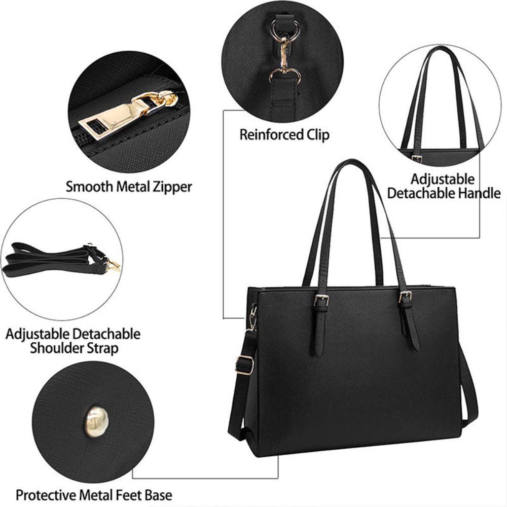 Professional Laptop Tote Bag Large Capacity Women Shoulder Bag Large Capacity Bag  for Office Work