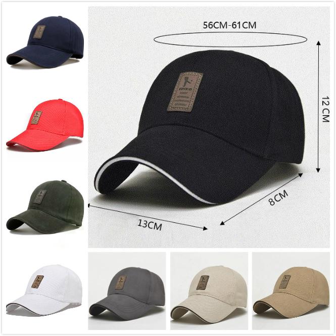 Women Men Cotton Twill Crops Hat Flat Top Cap Sun Sports Baseball Cap Casquette