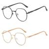 2pcs Anti Radiation Metal Oval Eyeglasses for Women Square Frames Fashion Candy Color