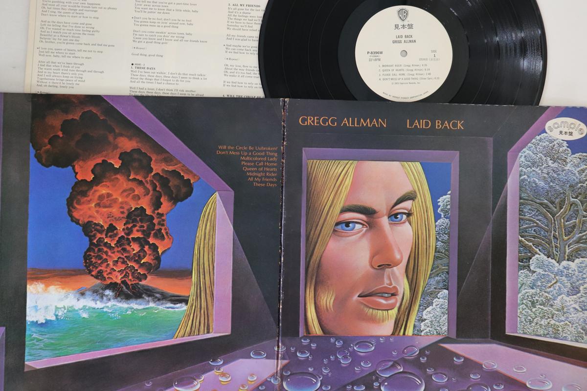 

LP Record GREGG ALLMAN - Laid Back P8396WPROMO CAPRICORN 1973 Japan Rock Used