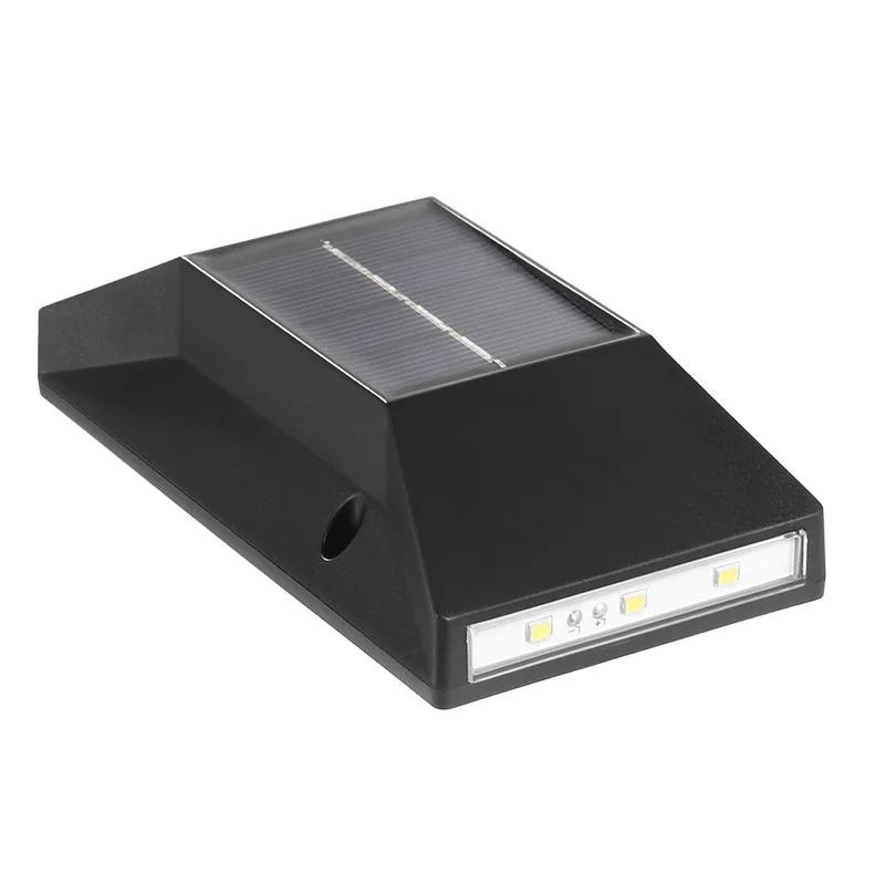 6LED Solar Wall Light Outdoor Balcony Garden Decor Lamp Waterproof New Super Bright Up And Down Luminous Street Lighting Decor
