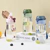 550ml Children Sippy Cup Water Bottles Creativity Cartoon Feeding featuring Straws and Lids Spill Proof Travel Size Toddlers Beverage Cups