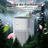 Biurkowy oczyszczacz powietrza USB z filtrem H13 HEPA Usuwa dym, zapach, kurz do domu, biura, wentylacja 360 stopni i pojemnik na aromaterapię