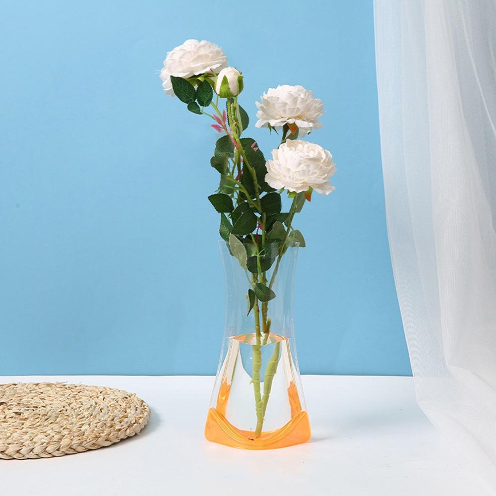 5Pcs Folding Hydroponic Floral Vase Shatterproof Plant Containers  Outdoor Travel