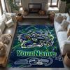 Seattle Seahawks Customizable Name Floor Mat Perfect For Entryway Foyer Kitchen Dining Room Antislip Rug Decorate Offices