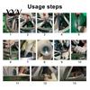 Valve Core Removal Tool 23Pcs Tire Stem Set, Quick Change Installer Kit with TR413/TR414 Stems, 4-Way for Cars Motorcycles Dual-head