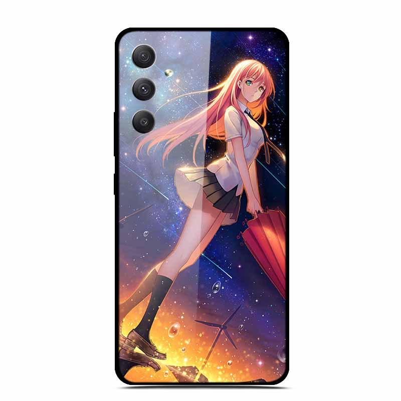 Samsung A35 5G Tempered Glass Phone Case - Personalized Colorful Design