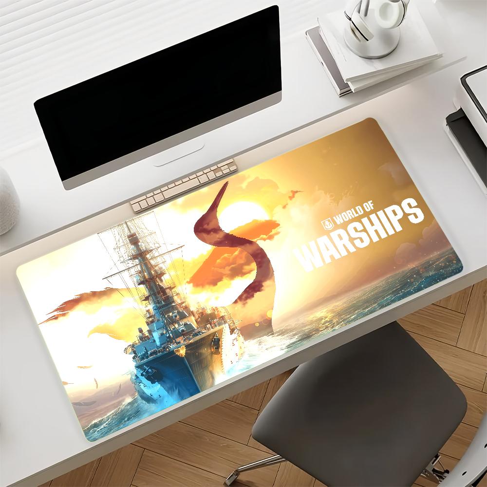 Game WWorld of WWarships Mouse Pad Nonslip Rubber Computer Mat Gamer Balance Decoracion Deskmat Laptop Office Large
