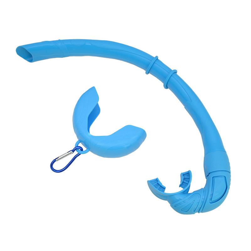 

Мягкий силиконовый дайвинг-сноркель Портативный складной Легко дышащий Мокрый С аквалангом С чехлом для хранения Для фридайвинга Подводной охоты Плавания синий