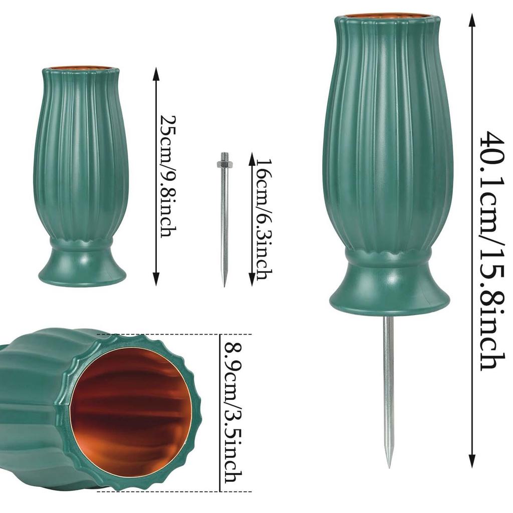 Cemetery Vase, Easy Installation, Memorial Vase for Cemetery, Grave, Garden