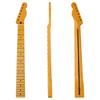 Yellow Matte 6-String 21-Fret Canadian Maple Electric Guitar Neck DIY Assembly