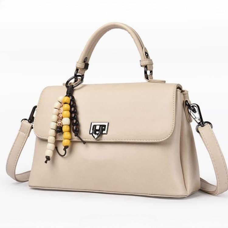 Lock tote bag women s hand shoulder messenger bag белый