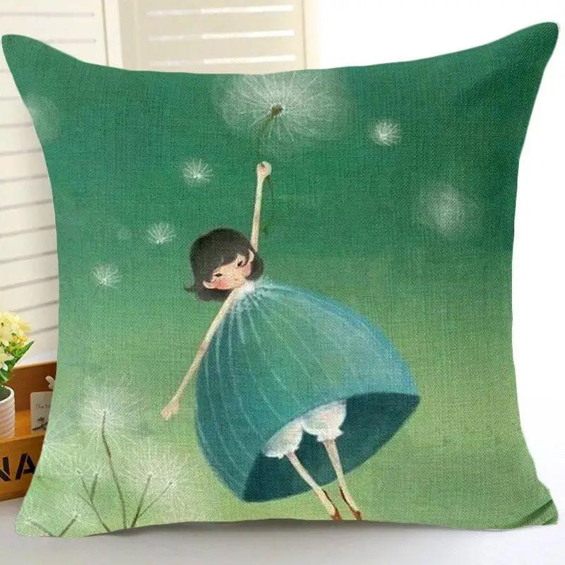 Pastorale Pflanze Löwenzahn Kissenbezug Auto Sofa Kissenbezug Haushaltsdekoration Kissenbezug