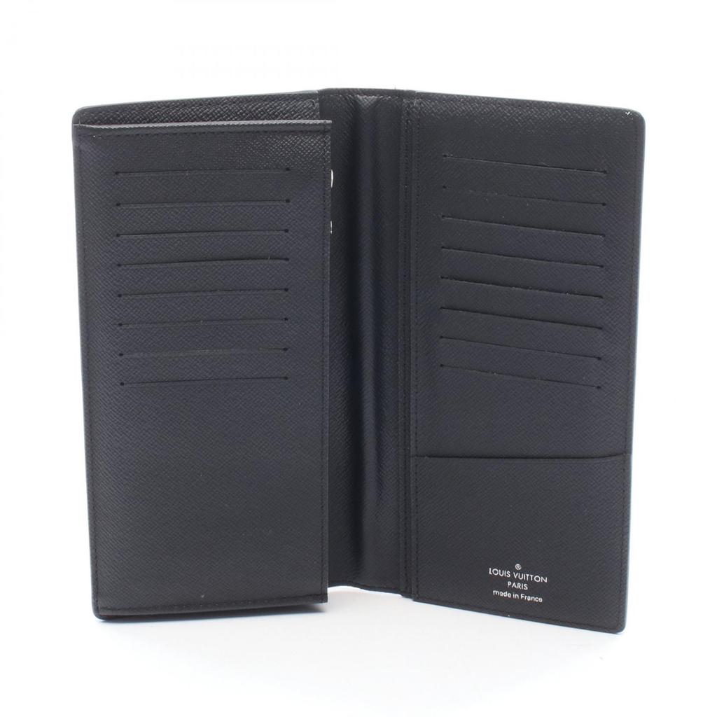 Used LOUIS VUITTON Portefeuille Brazza Damier Graphite Bifoldpurse N62665 Leather PVC Black Used Mens
