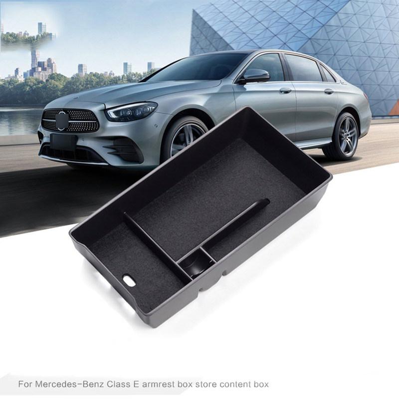 for Mercedes Benz E Class W213 2021 2022 2023 Central Armrest Storage Box Center Console Organizer Containers Tray Accessories