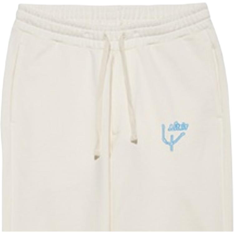New Era SS22 Solid Color Logo Sweatpants Unisex bottoms Ivory 13350890