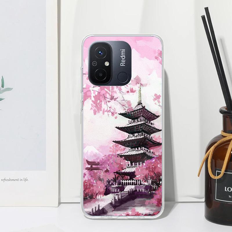 Cherry Blossom Tree Phone Case For Xiaomi Redmi 14C 13 13C 12 12C 10 10A 10C 9 9A 9C 9T 8 8A 7 7A 6A 6 Pro K80 K70 K60 K40 K20 1