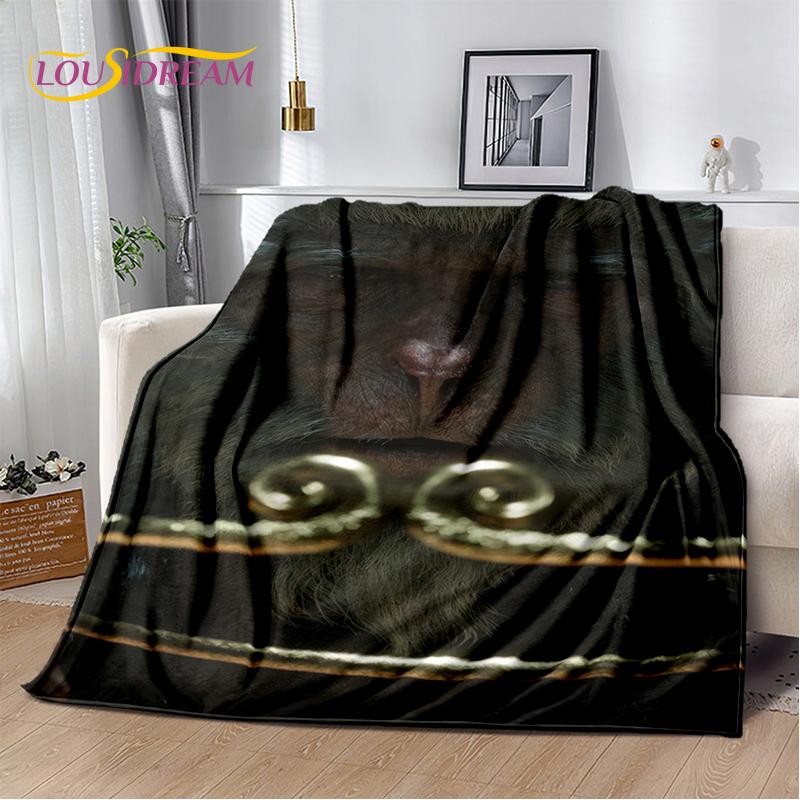 3D Black Myth Wukong Monkey King Cartoon Game Soft Blankets,Throw Blanket Comfortable Blanket for Picnic Beds Sofa Home Bedroom