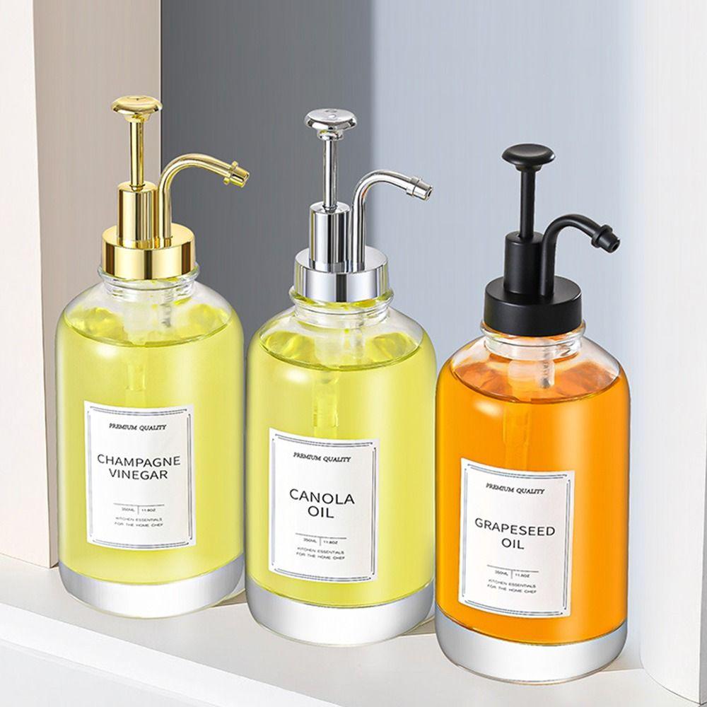 Clear Glass Syrup Bottle Precise Dispensing Coffee Bar Accessories Hand Soap Dispenser Coffee Shop