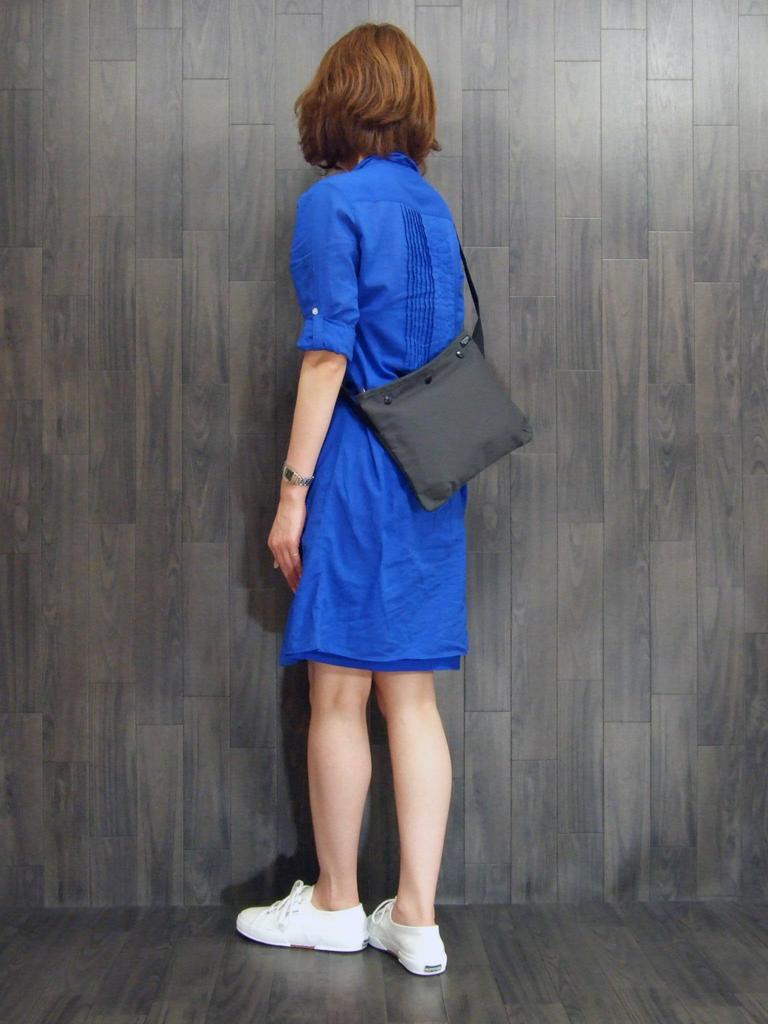 Porter COPPI Sacoche Shoulder Bag for Men and Women (Cotton Polyester Ox (Paraffin Processed), GrayGRY)