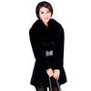 Uzun ve Uzun Tilki Kürk Ceketin High-end Kore Versiyonu Rex Tavşan Kürk Deri Şehir Kürk Ceket