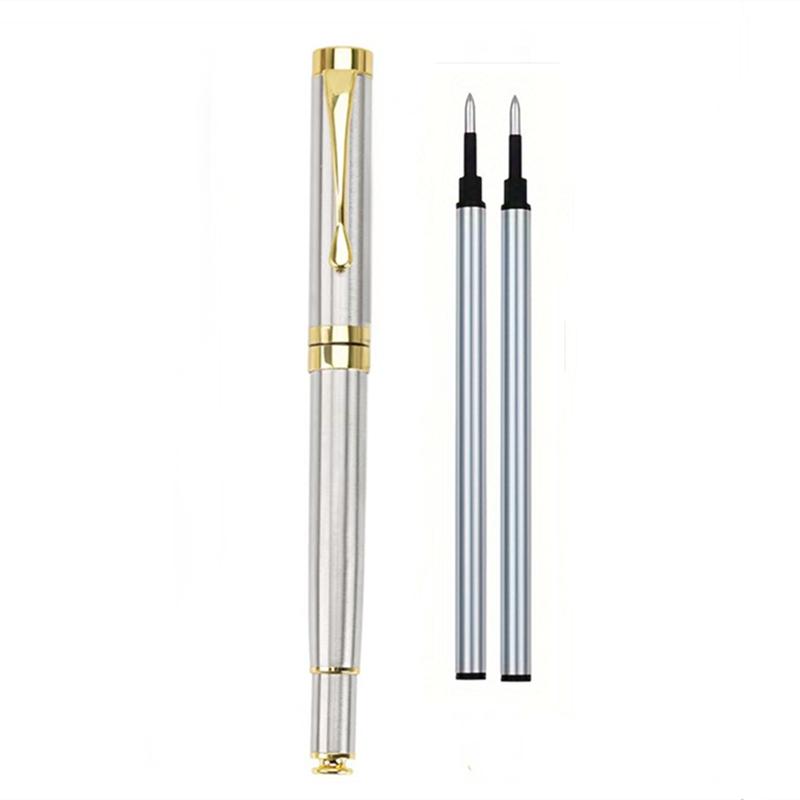 Høykvalitets 0,5 mm Metall Signaturpennsett Business Kontor Kulepenn