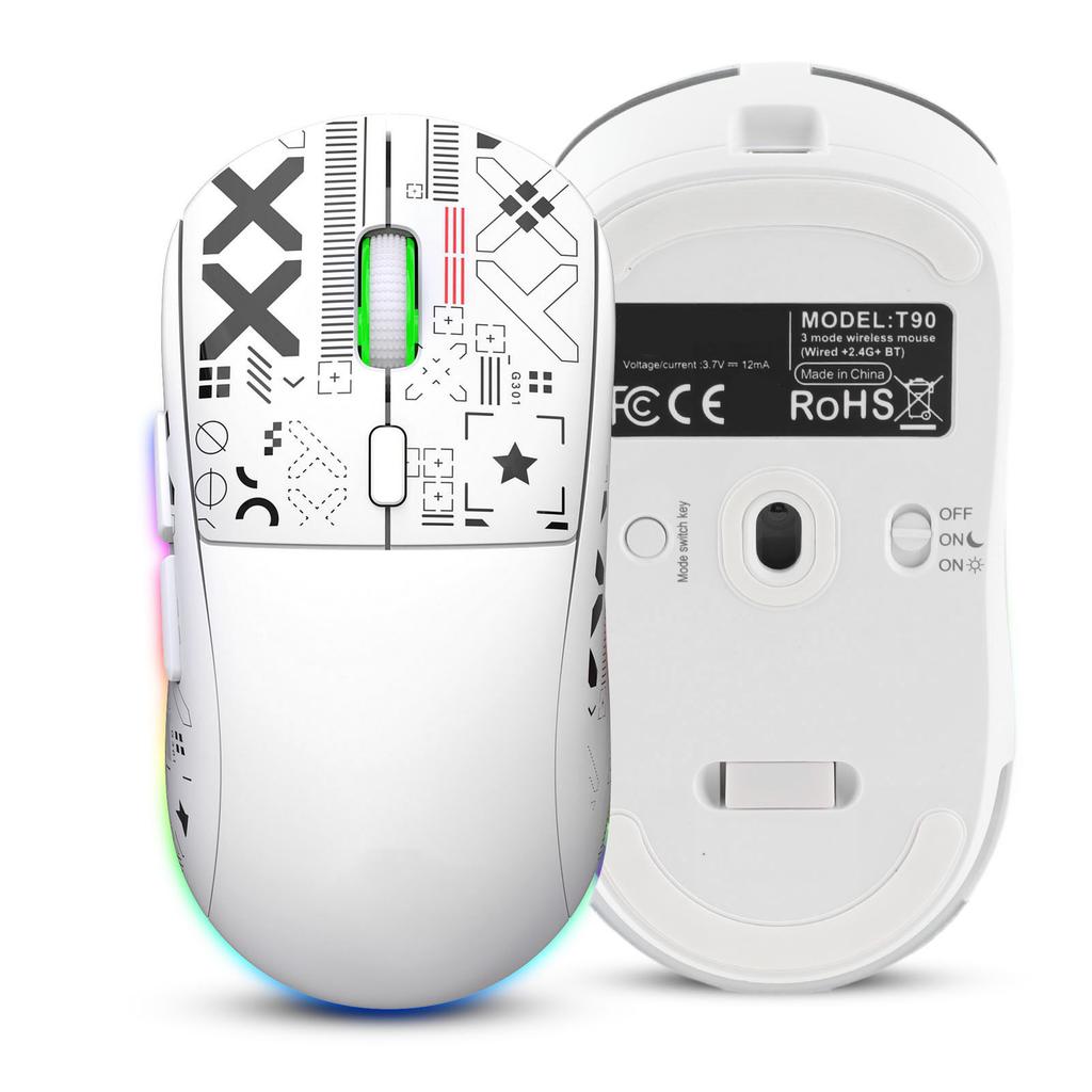 2.4G Wireless Mouse Type C Charging RGB Light 5   DPI Mouse for Computer Laptop