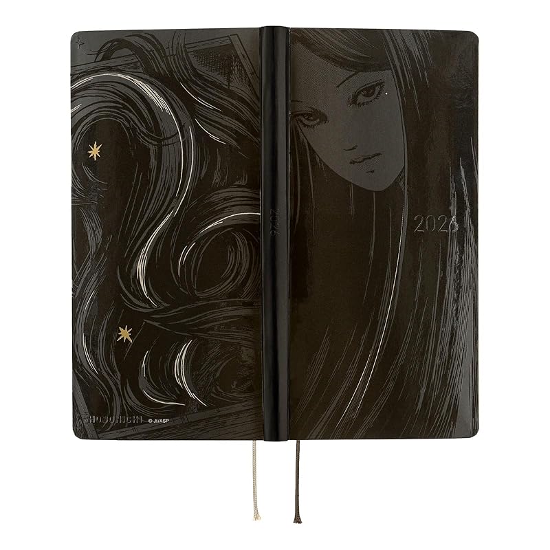 Hobonichi Techo 2026 Weeks Junji Ito/Tomie Haunting Beauty January Start Weekly Planner Left Slim Vertical