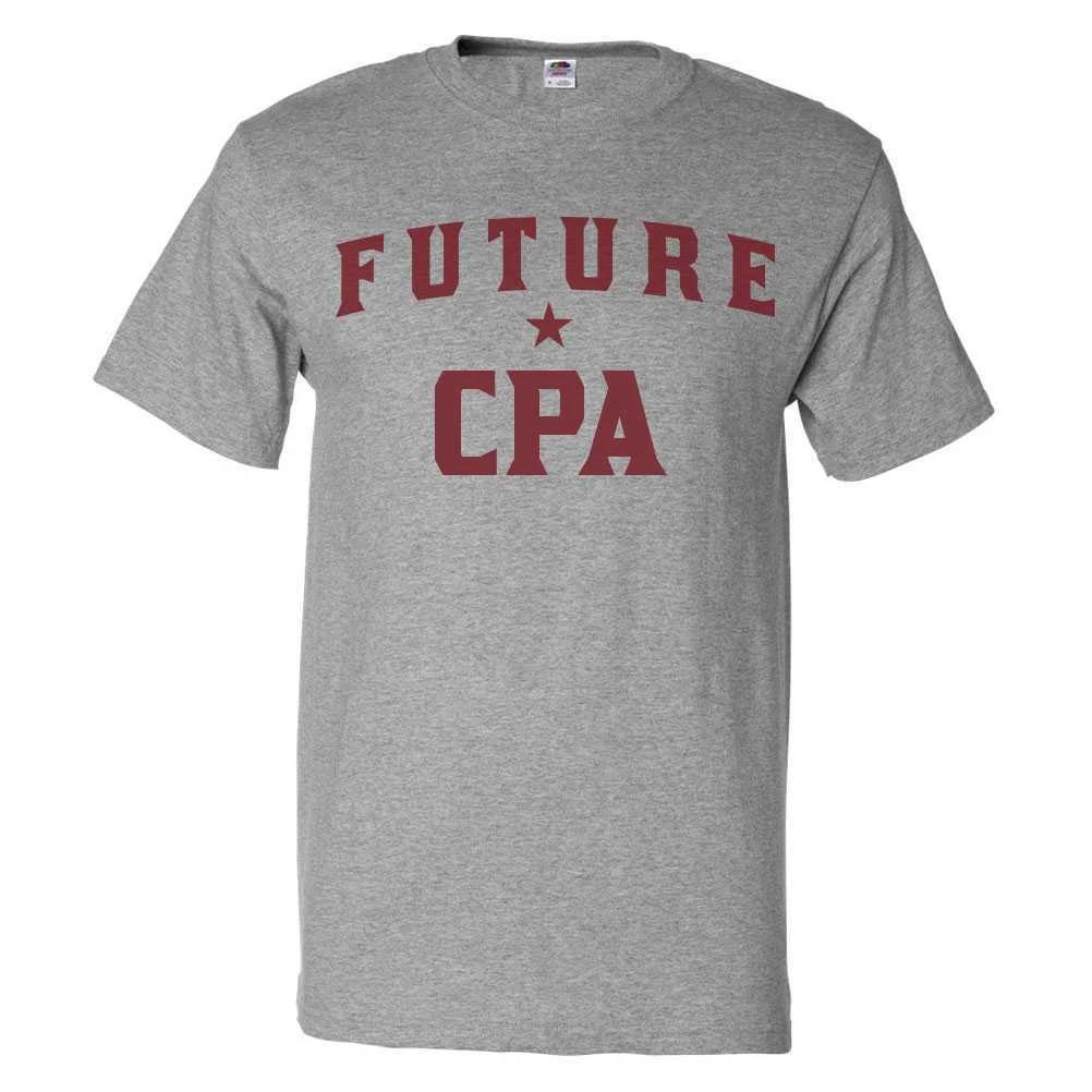 Future CPA T shirt Funny CPA Tee L