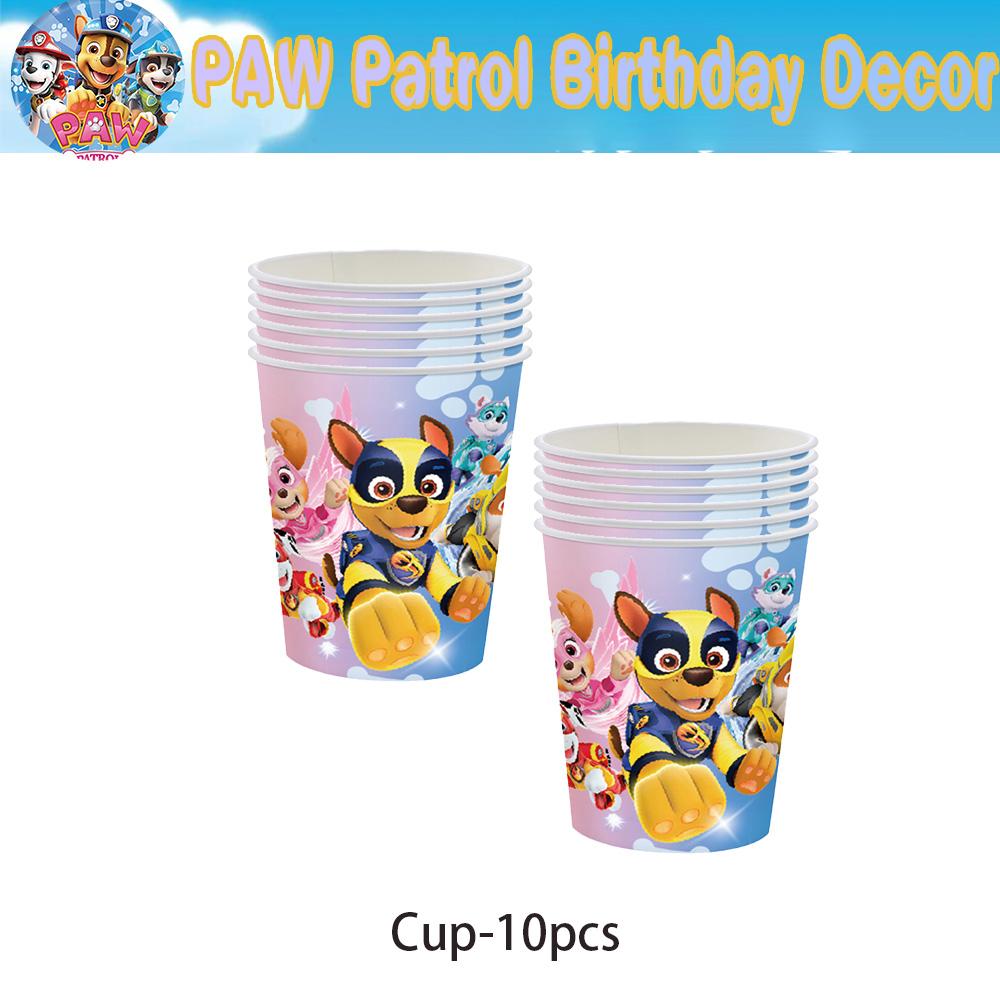 PAW Patrol Birth Date Decor Celebration Supplies Birth Date Celebration Disposable Tableware Collection Paper Board Napkin Balloon Infant Shower Decor