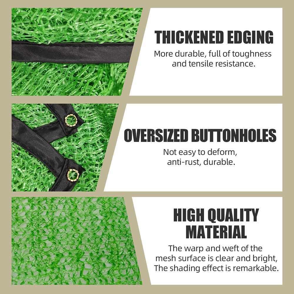 Garten Sonnenschutznetz, Outdoor Rechteck Hitzeschattierungsnetz für Camping Hinterhof, Multifunktionales Atmungsaktives Vordach für Schwimmbad