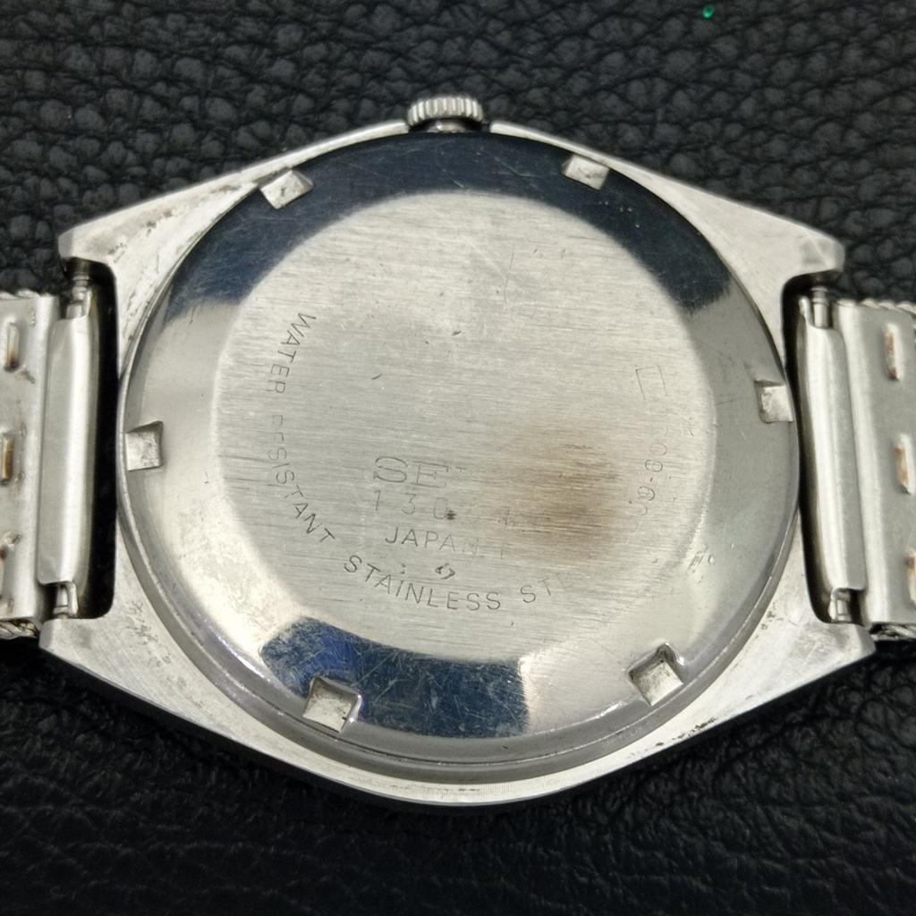 VINTAGE SEIKO 5 AUTOMATIC JAPAN 6309A MENS ARABIC BLACK DIAL WATCH A701319-5 R206a-a701319