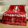 Arsenal Champions Red Set Designed Flannel Blanket for Bedroom, Living Room, Sofa, and Nap