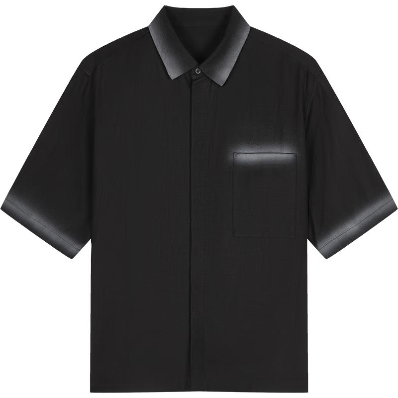 CROQUIS Men's 2024 Summer Loose Fit Short-Sleeve Shirt