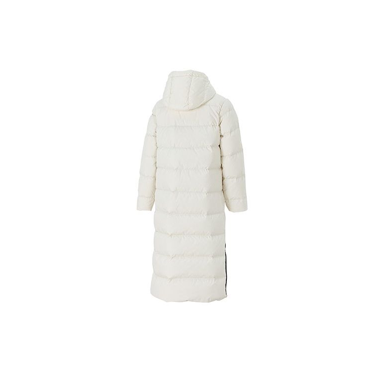 Puma Logo Pattern Loose Fit Hooded Long Sleeve Down Jacket Women Outerwear White 846361-73