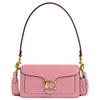 Bolsa de Mão Transversal de Ombro Tabby 20 com Fecho de Botão de Pressão Couro Polido tipo Pedrinha Pequena Bolsas Femininas Rosa CY201-B4OUS