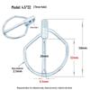 DIN11023 Heavy Duty Lynch Pin Safety O-Pin Rotary Tiller Hitch Spring Pin.