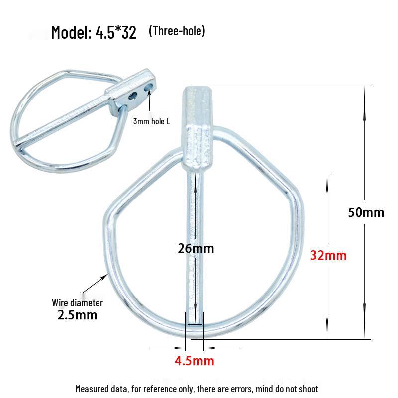 DIN11023 Heavy Duty Lynch Pin Safety O-Pin Rotary Tiller Hitch Spring Pin.