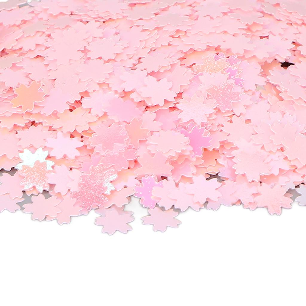 Nail Art Glitter Flakes Cherry Shape Sparkling Manicure Decoration Sequins for Nail Shop Pink 50g