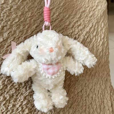 Original Lop-Eared Rabbit Plush Keychain - Cute Gift for Girls