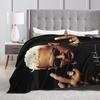 Middle Finger Vintage Chris Brown Blankets Fleece Autumn  Multi-function Super Soft Throw Blanket for Bedding Outdoor Bedspread