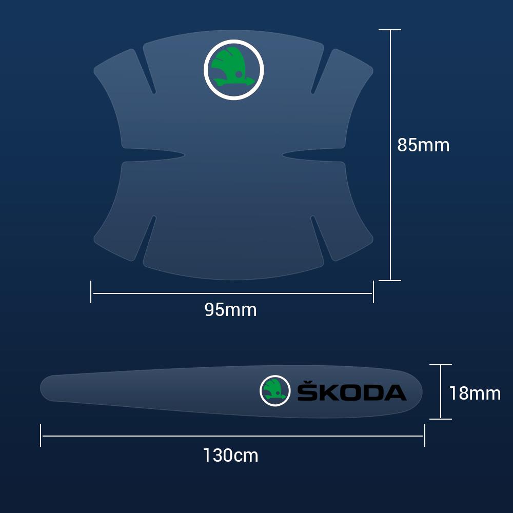 BTL3 4/8Pcs PVC Door Handle Cup Badge Sticker Door Bowl Decal For Skoda Octavia A2 A5 Rapid Fabia Superb Kodiaq Scala Karoq Kamiq VRS