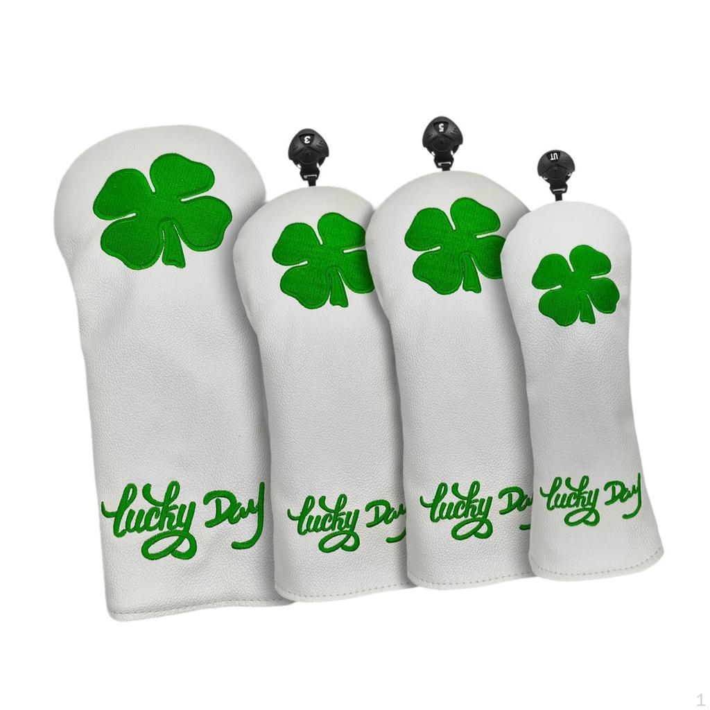 Golf Club Head Cover Accessories Training Supplies, Lightweight Portable Wear Resistant PU Leather