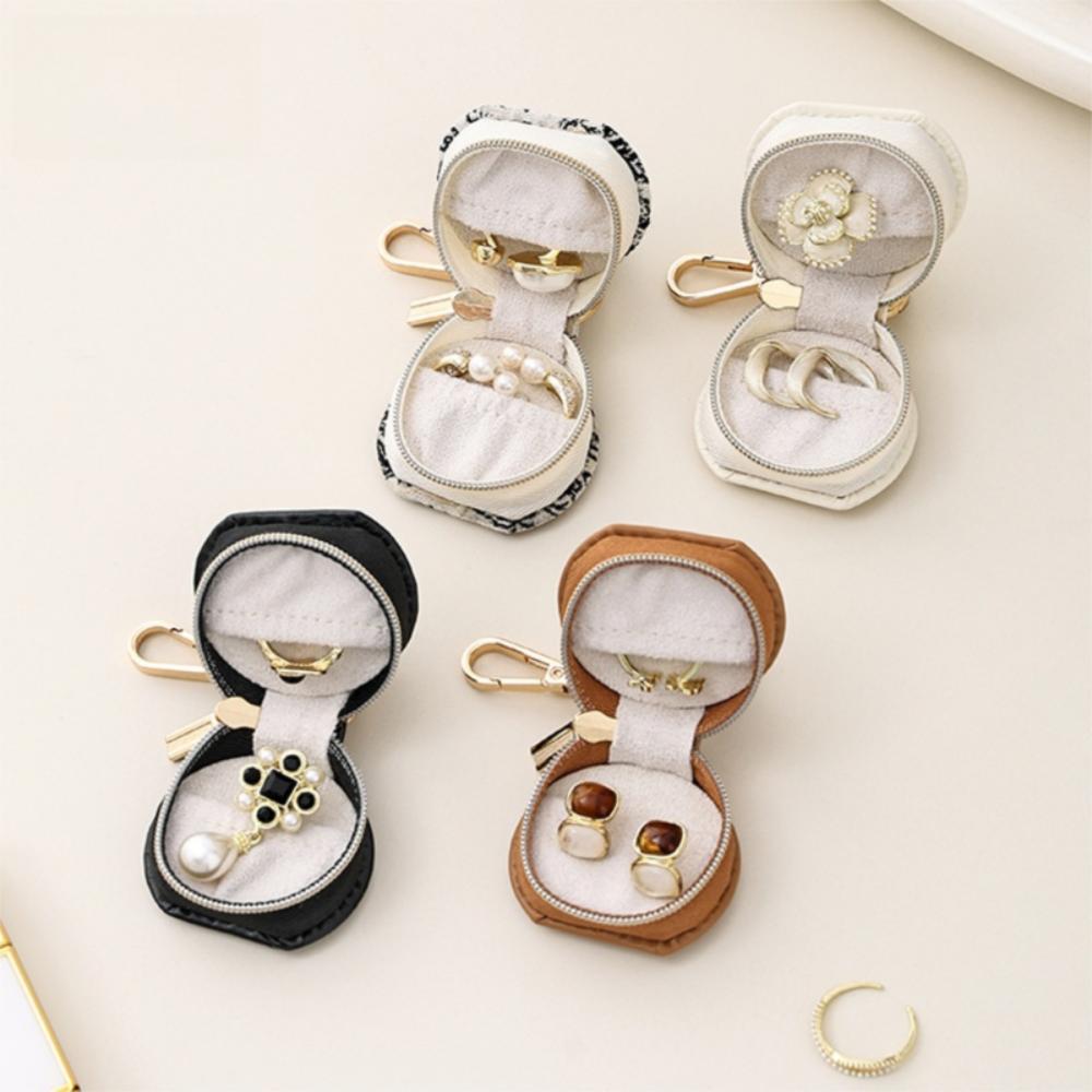 Mini Portable Ring Box Jewelry Display Travel Bag Pendant Multipurpose Jewelry Box Keychain Gifts