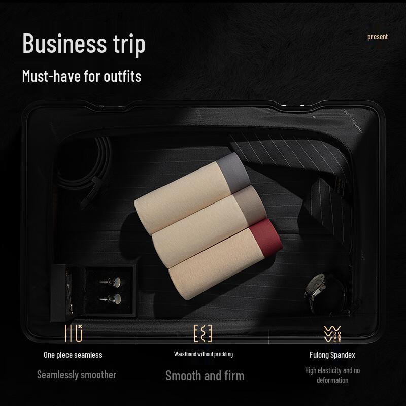 Jinxingji Men's Natural Cotton Boxer Briefs