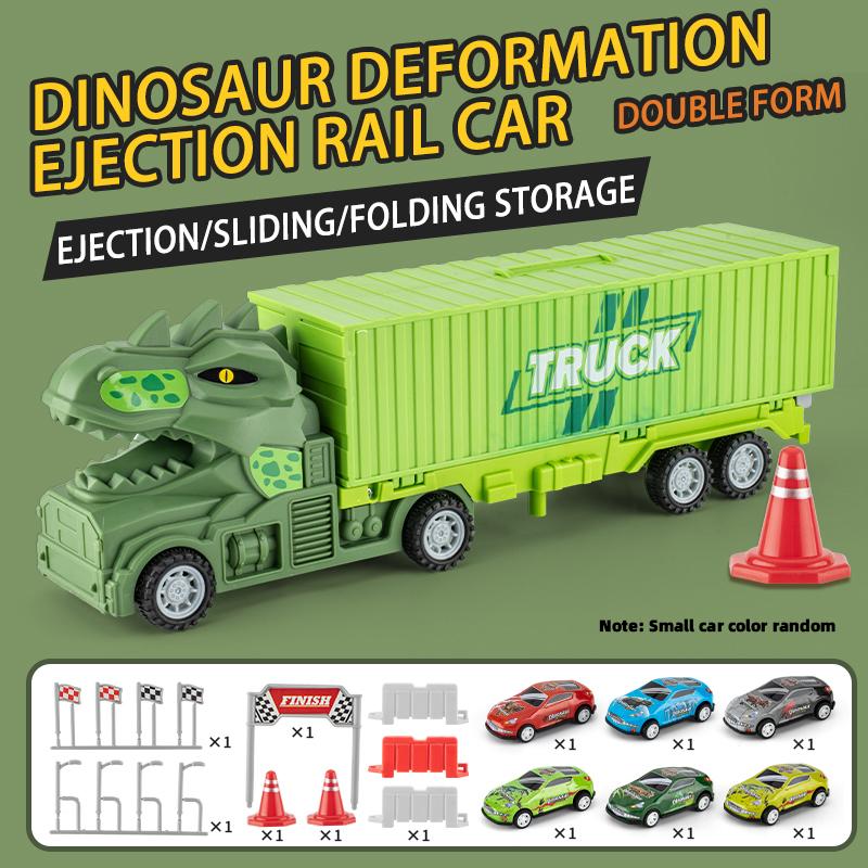 

Large Dinosaur Container Car Set Folding Rail Car Children S Storage Car Plaything Ejection Car Boy S Birthday Present June 1 Children S